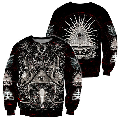 Skull  Satanic Hoodie For Men And Women TNA12302002