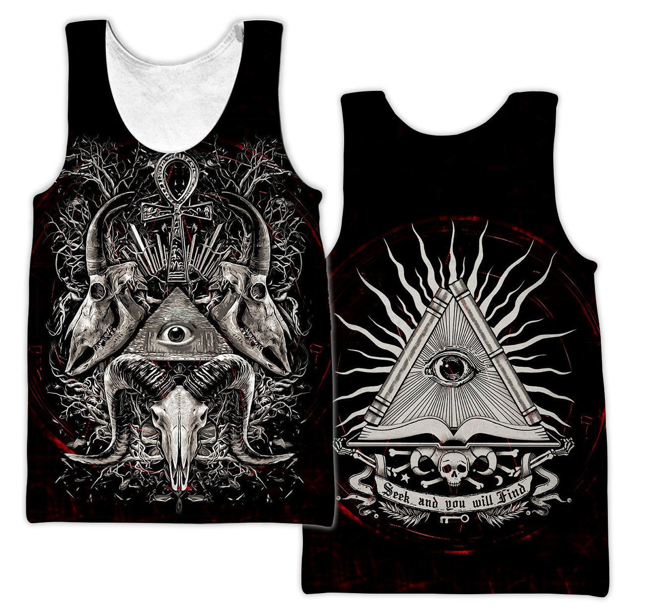 Skull  Satanic Hoodie For Men And Women TNA12302002