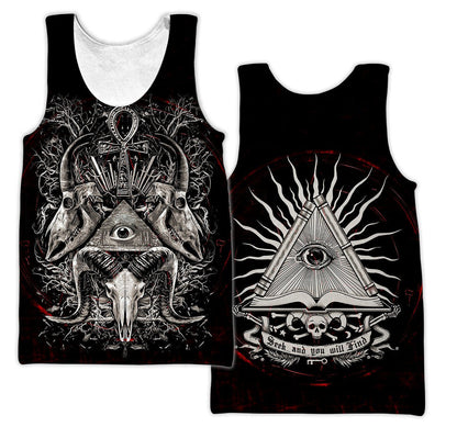 Skull  Satanic Hoodie For Men And Women TNA12302002