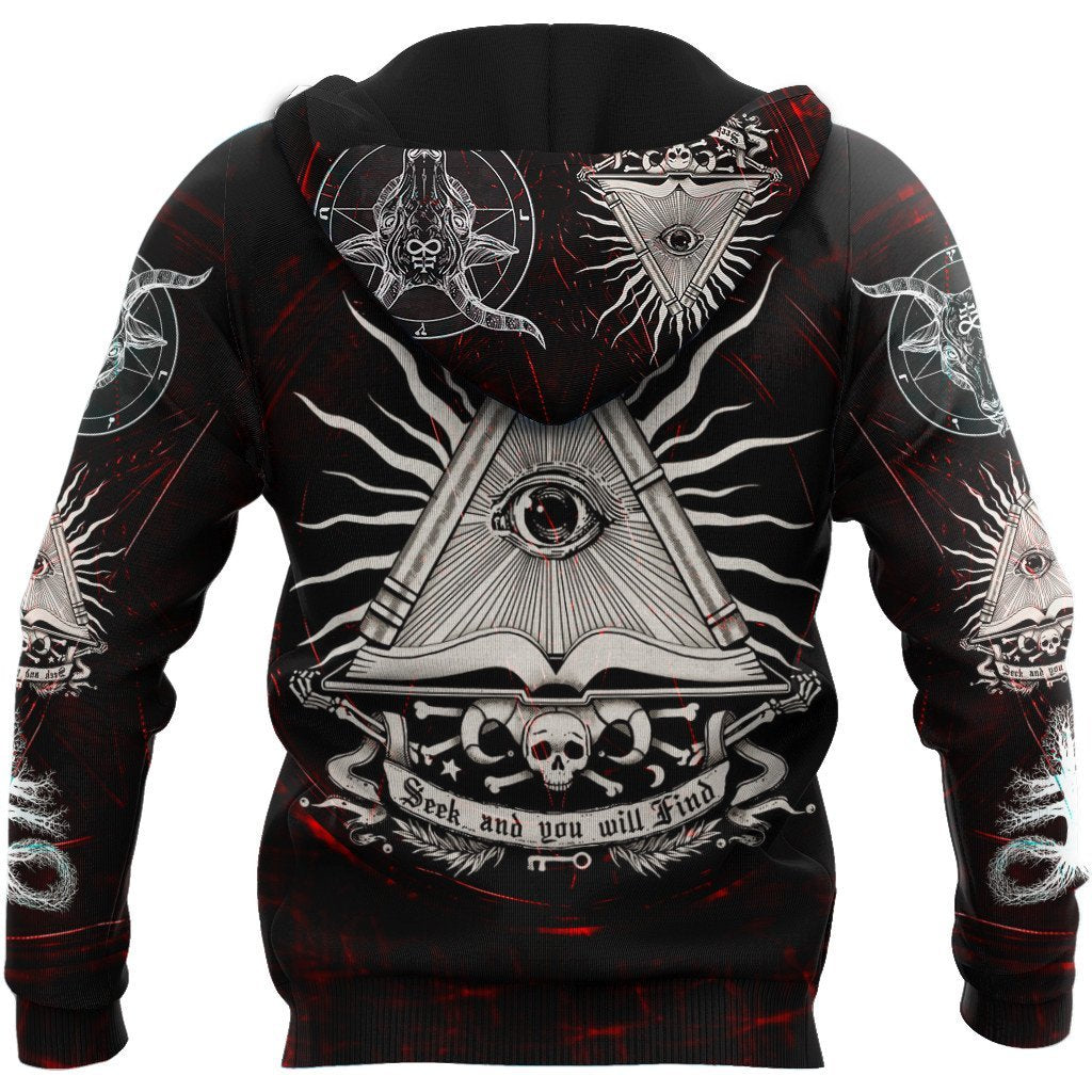 Skull  Satanic Hoodie For Men And Women TNA12302002