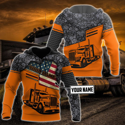Personalized Name Trucker 3D All Over Printed Shirts For Men and Women
