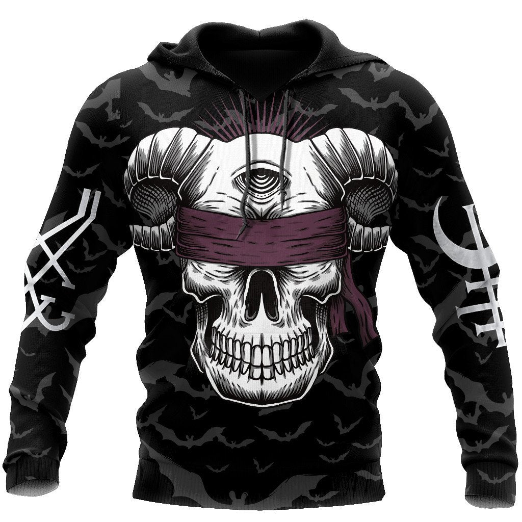 Skull Satanic Hoodie For Men And Women TNA04012101