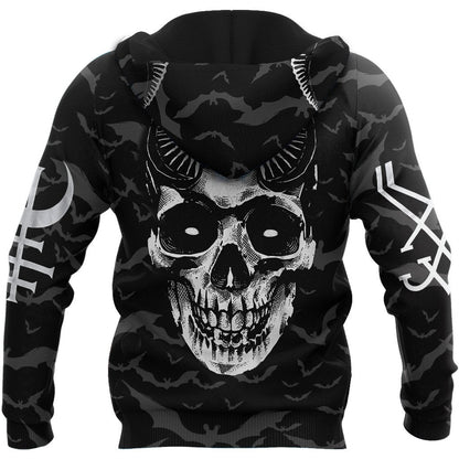 Skull Satanic Hoodie For Men And Women TNA04012101
