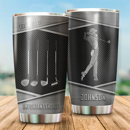 Customize Name Golf Steel Tumbler PD04012101