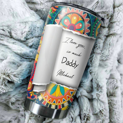 Customize Name Hippie Steel Tumbler PD04012102