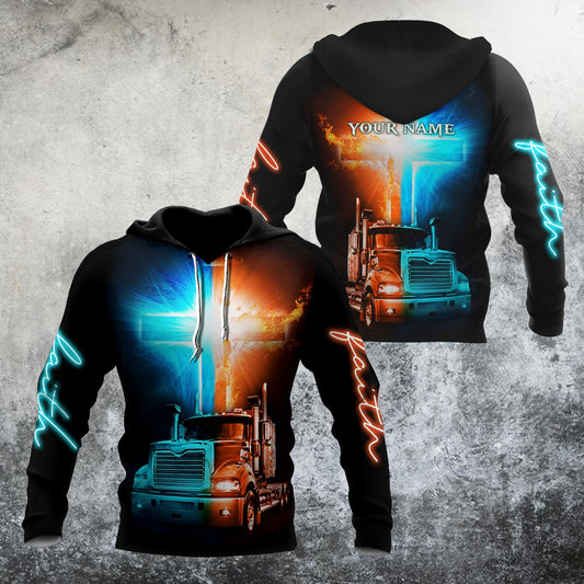 Trucker 3D All Over Printed Shirts For Men and Women