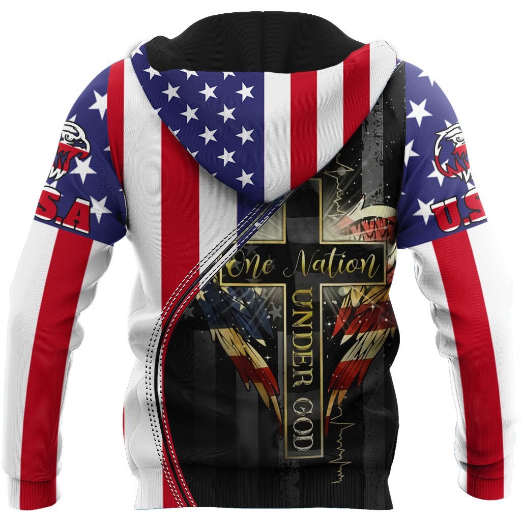 One Nation Under God 3D All Over Printed Shirts