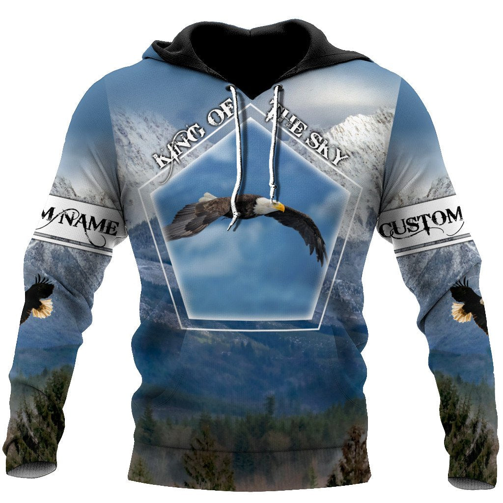 Customize Name Eagle 3D All Over Printed Shirts For Men and Women
