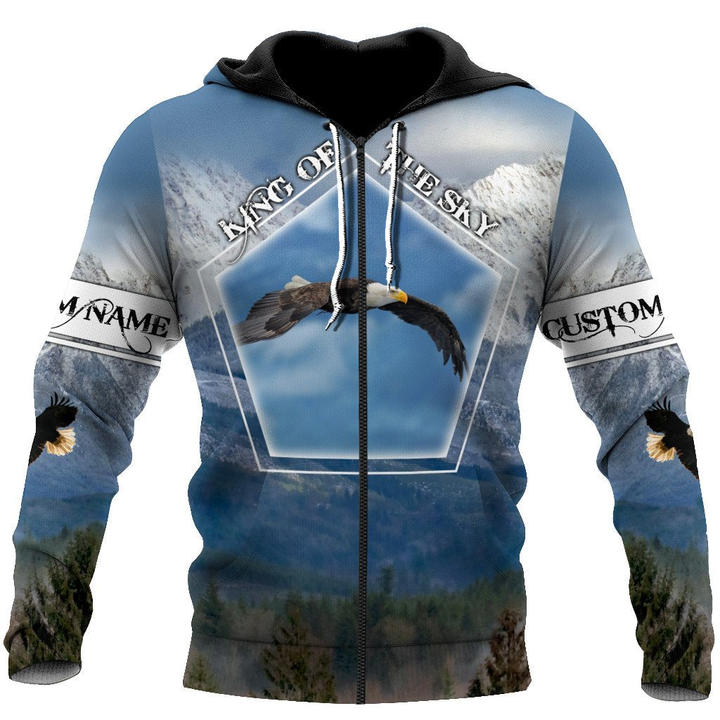 Customize Name Eagle 3D All Over Printed Shirts For Men and Women