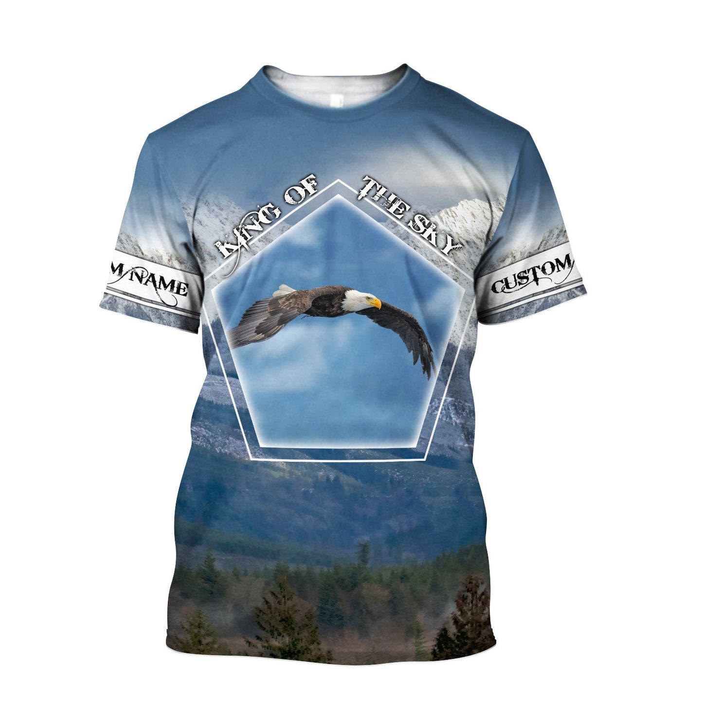 Customize Name Eagle 3D All Over Printed Shirts For Men and Women