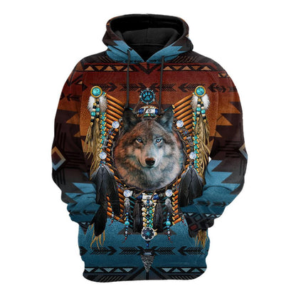 Wolf 3D All Over Printed Unisex Shirts