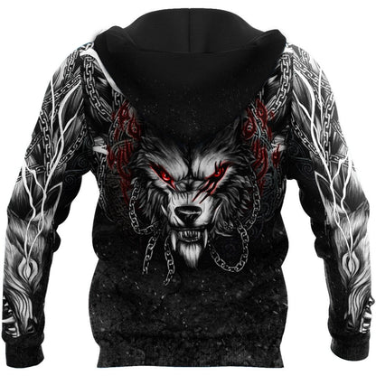 Wolf Tattoo 3D Over Printed Unisex Shirts