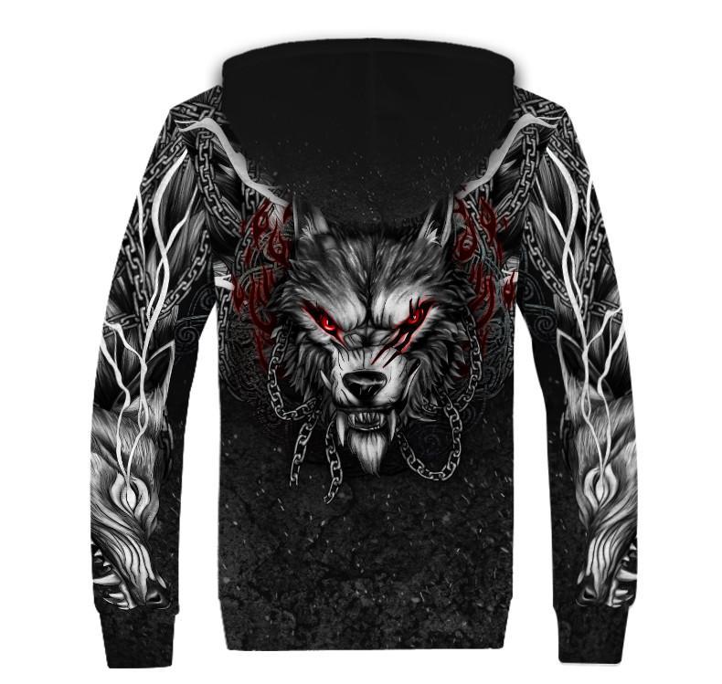 Wolf Tattoo 3D Over Printed Unisex Shirts