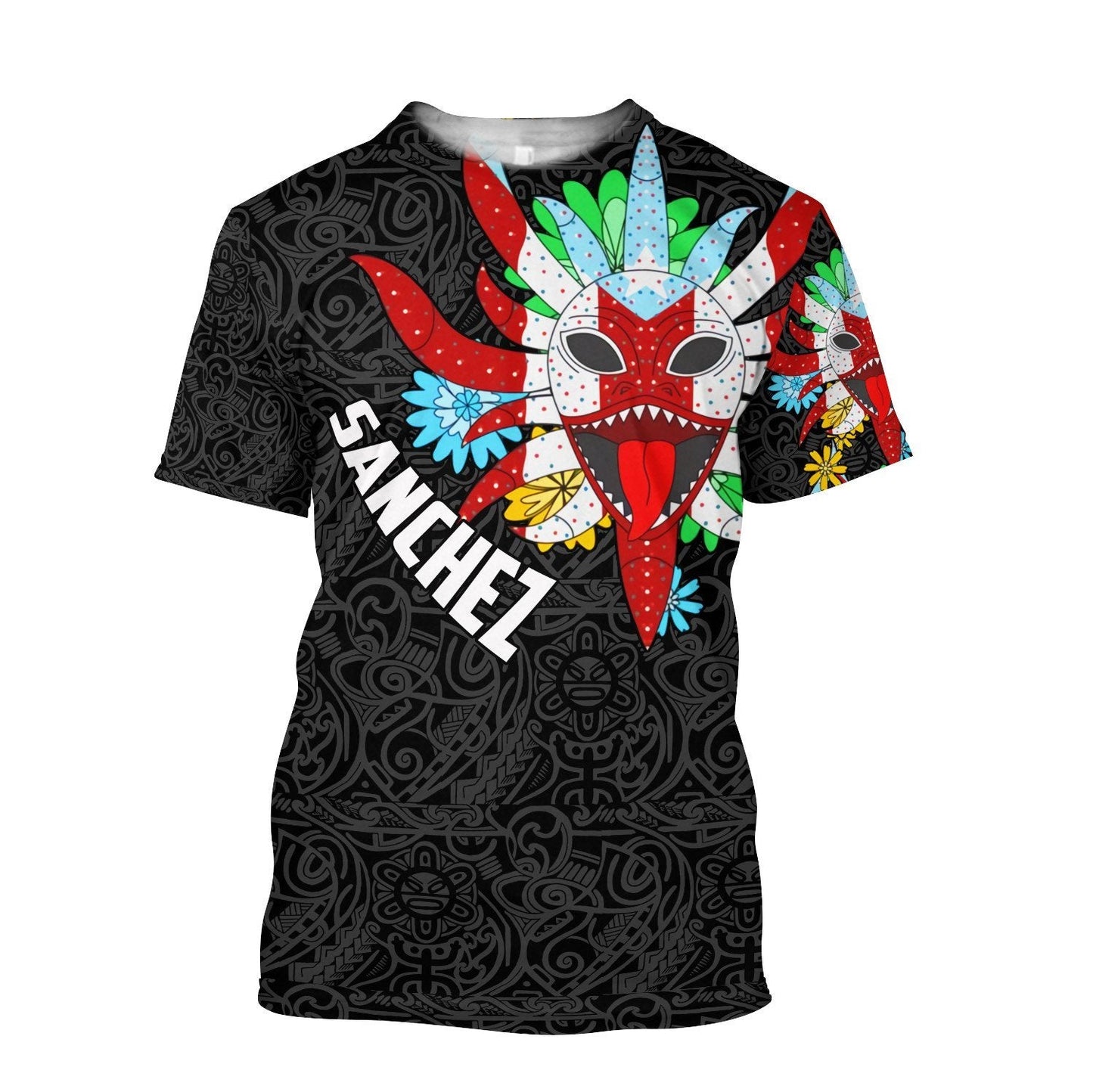 Customize Name Puerto Rico Mask Hoodie For Men And Women