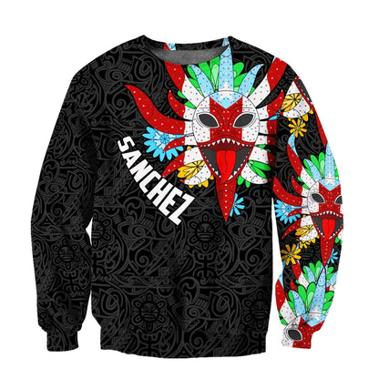 Customize Name Puerto Rico Mask Hoodie For Men And Women