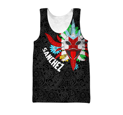 Customize Name Puerto Rico Mask Hoodie For Men And Women