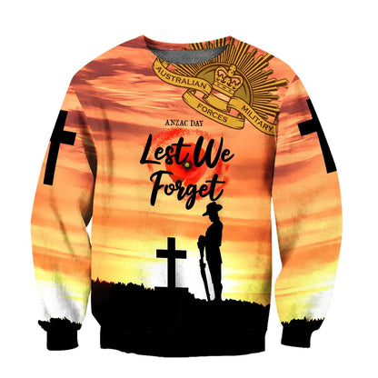 Premium Unisex Hoodie Lest We Forget Anzac Day ML
