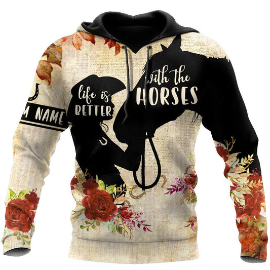 Personalized Name Horse 3D All Over Printed Unisex Shirts