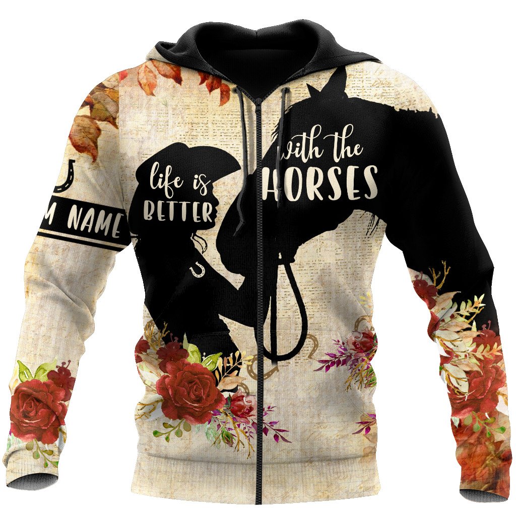 Personalized Name Horse 3D All Over Printed Unisex Shirts