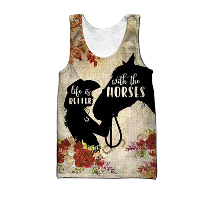 Personalized Name Horse 3D All Over Printed Unisex Shirts