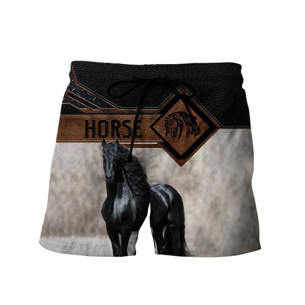 Personalized Name Friesian Horse 3D All Over Printed Unisex Shirts
