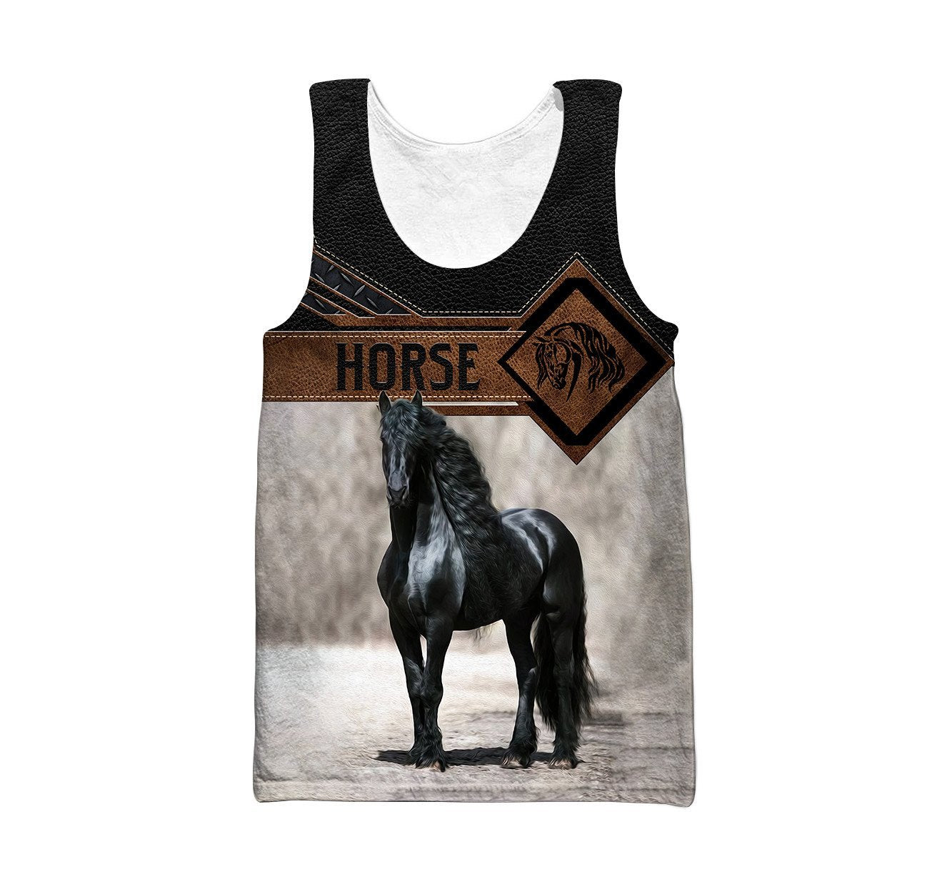 Personalized Name Friesian Horse 3D All Over Printed Unisex Shirts