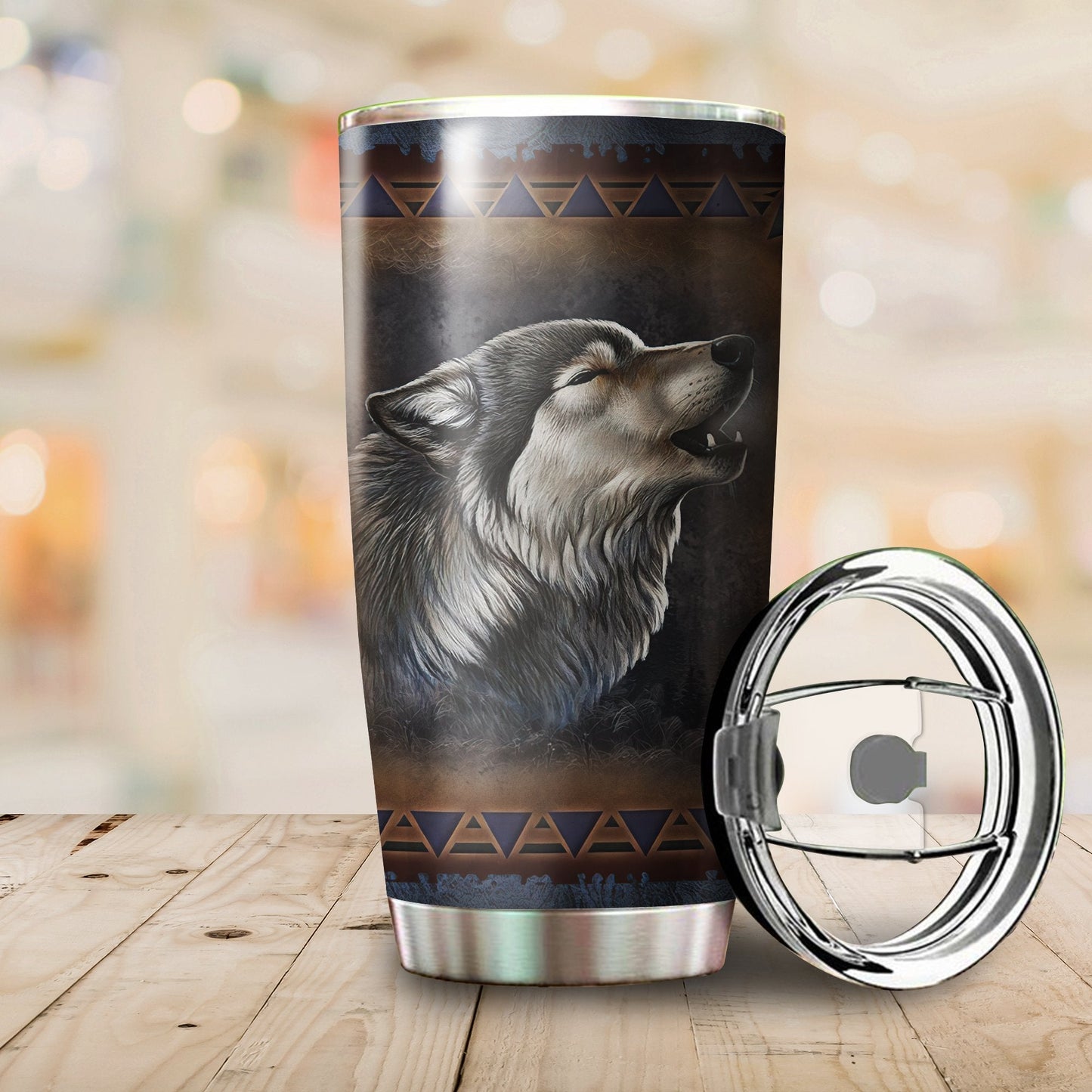 Wolf Steel Tumbler TR26022106