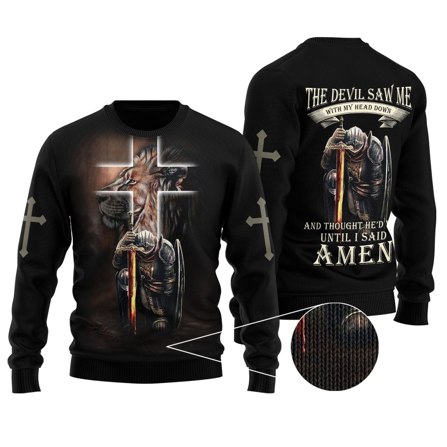 Lion Warrior Jesus 3D All Over Printed Unisex Shirts