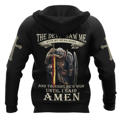 Lion Warrior Jesus 3D All Over Printed Unisex Shirts