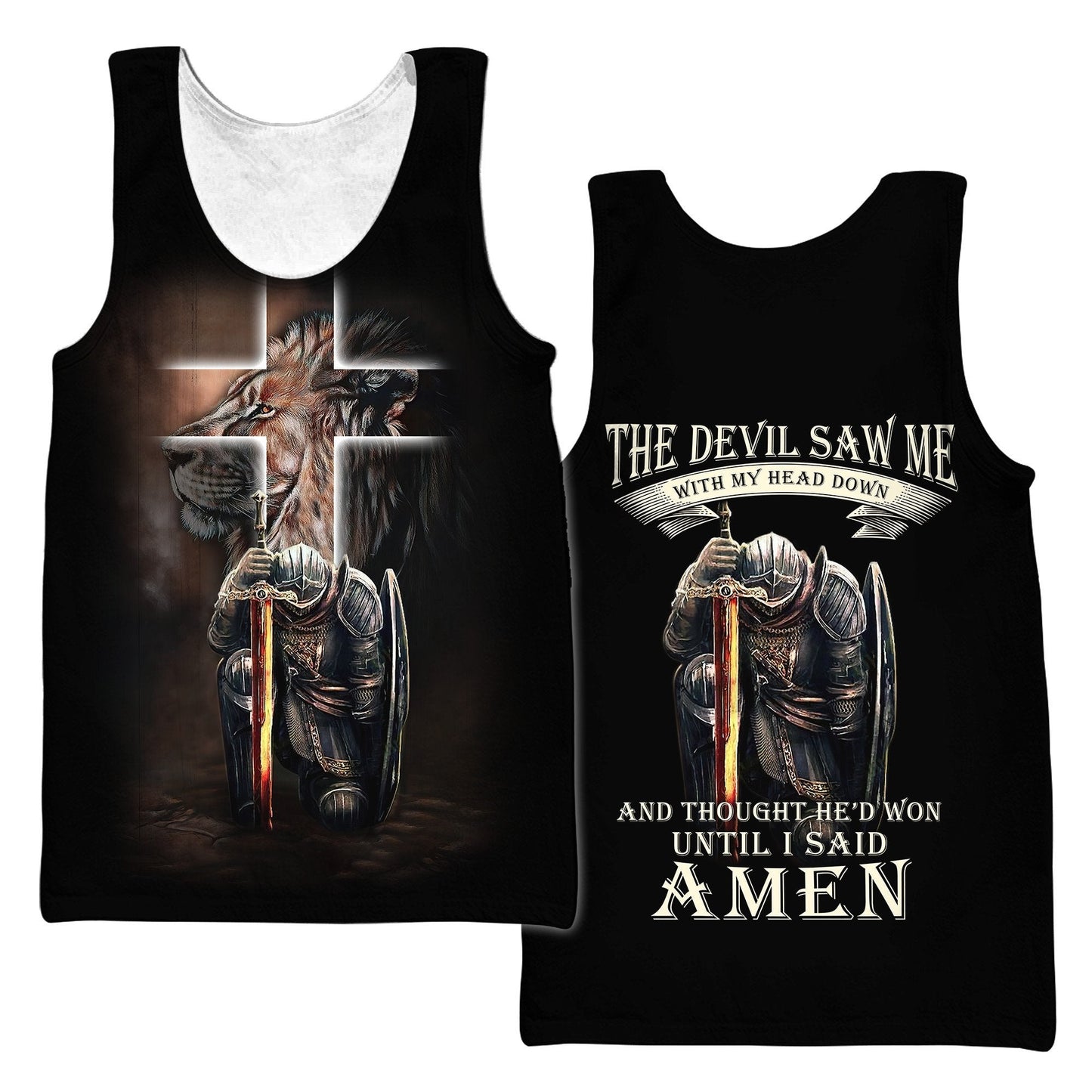 Lion Warrior Jesus 3D All Over Printed Unisex Shirts