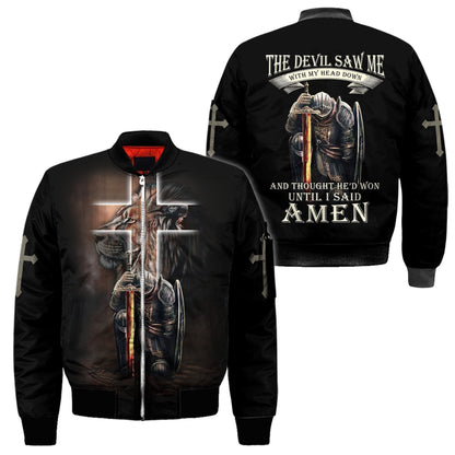 Lion Warrior Jesus 3D All Over Printed Unisex Shirts