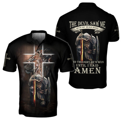 Lion Warrior Jesus 3D All Over Printed Unisex Shirts