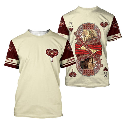 Custom Name Lion 3D All Over Printed Unisex Shirts DQB11033203