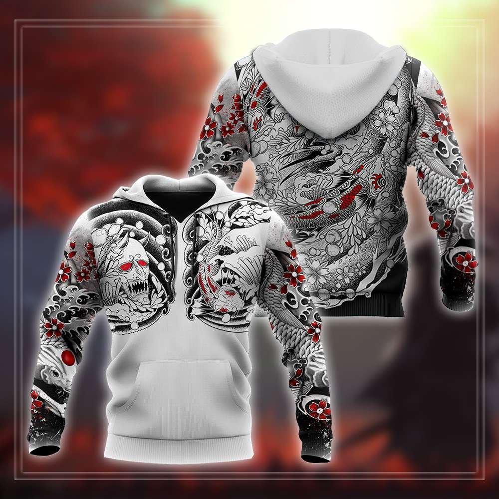 Japan Art Tattoo Full Printing 3D All Over Printed Unisex Shirts