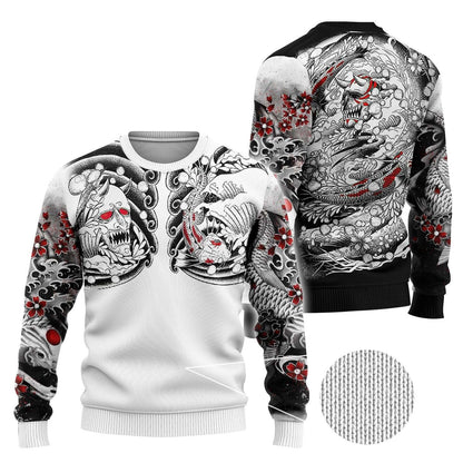Japan Art Tattoo Full Printing 3D All Over Printed Unisex Shirts