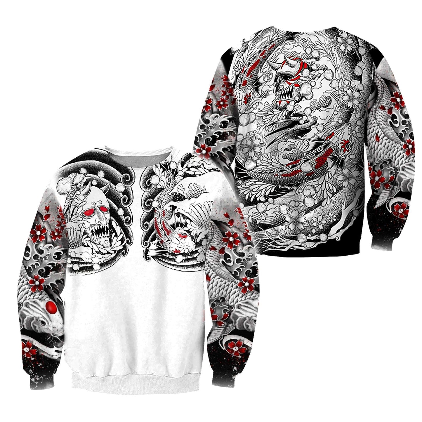 Japan Art Tattoo Full Printing 3D All Over Printed Unisex Shirts
