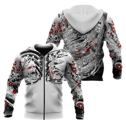 Japan Art Tattoo Full Printing 3D All Over Printed Unisex Shirts