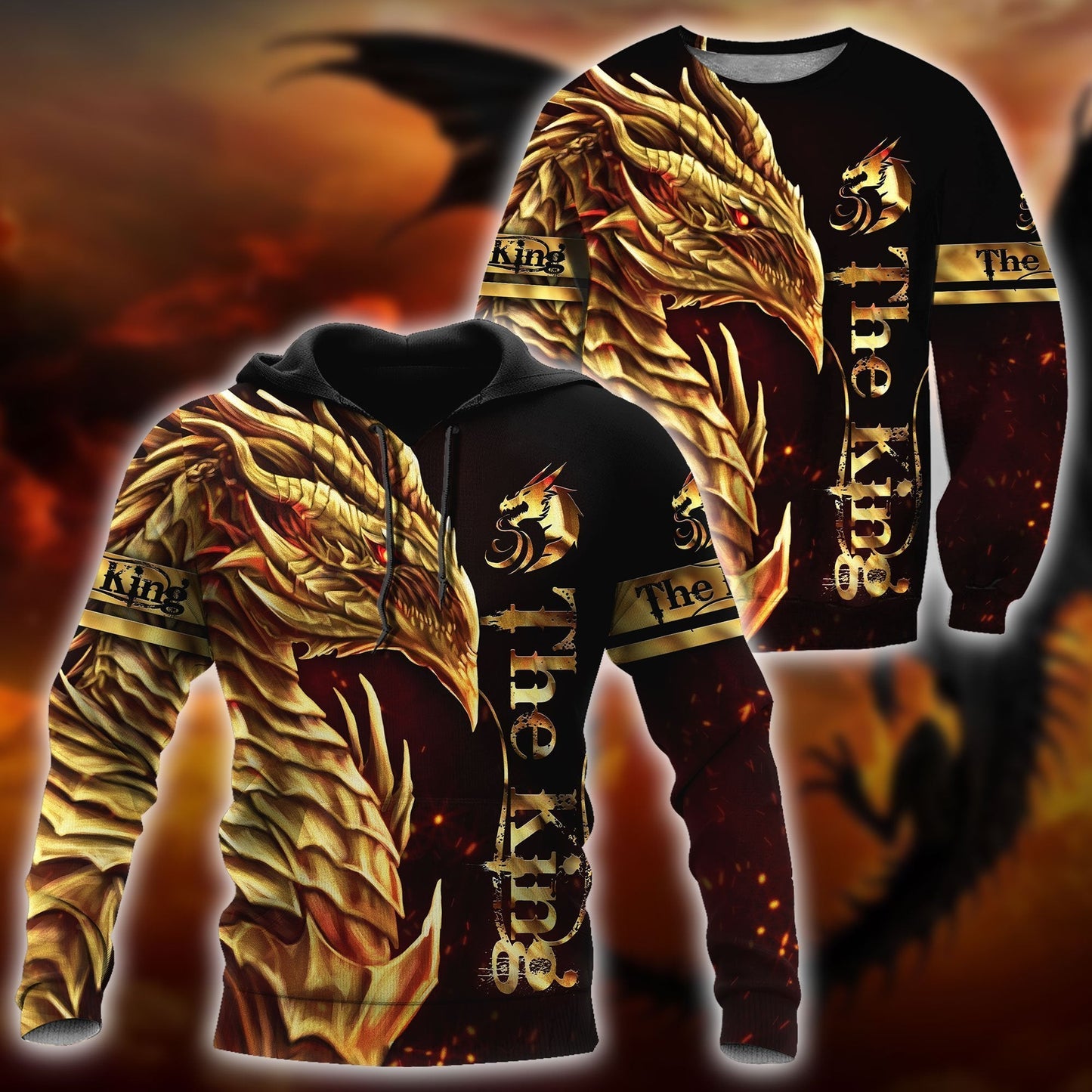 Dragon King 3D All Over Printed Unisex Shirts
