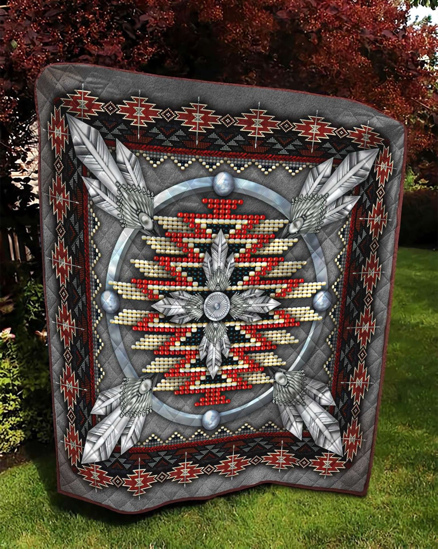 Native American 3D All Over Printed Quilt