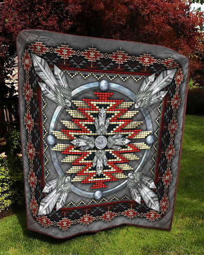 Native American 3D All Over Printed Quilt