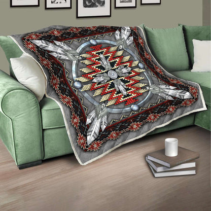 Native American 3D All Over Printed Quilt