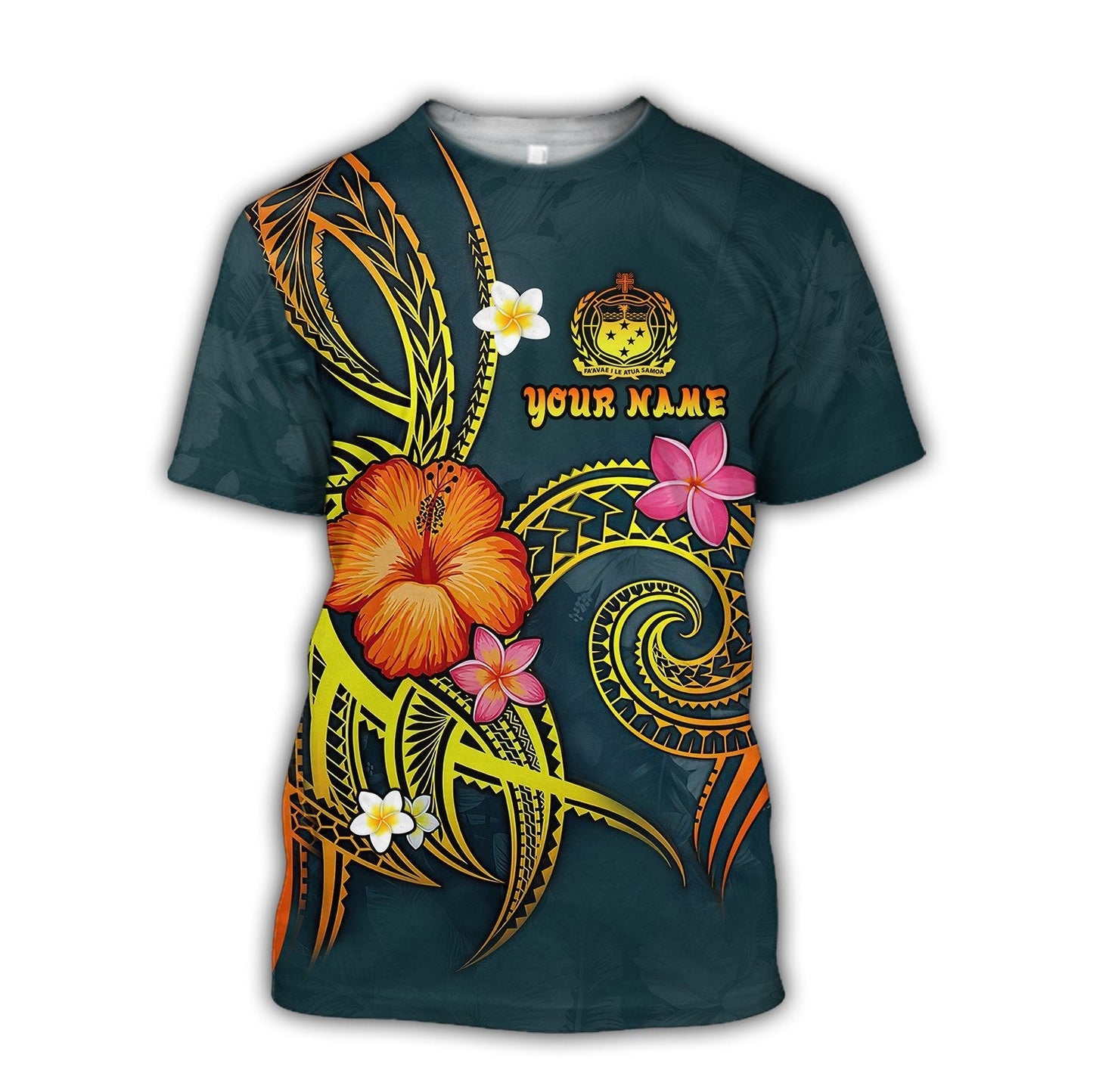 Polynesian Hawaii Personalized Name 3D Unisex Shirt