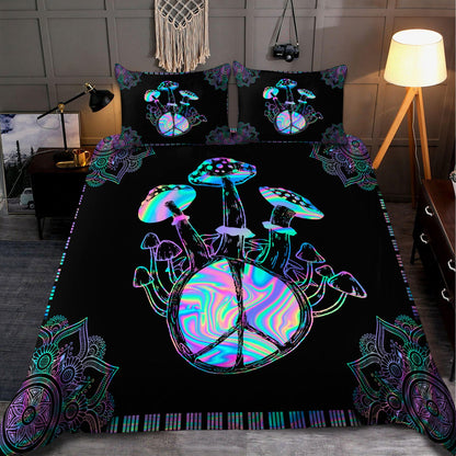 Hippie Mushroom 3D All Over Printed Bedding Set