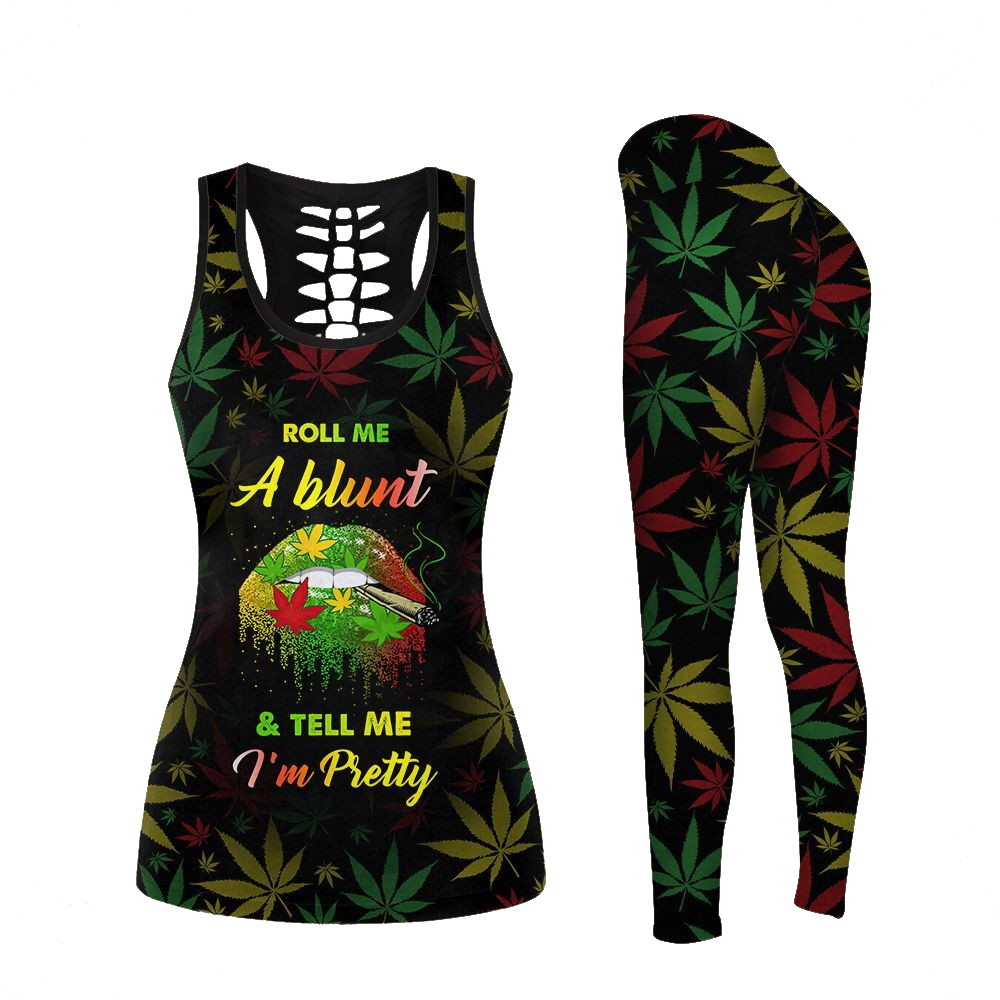 Roll Me A Blunt Legging And Hoodie Set