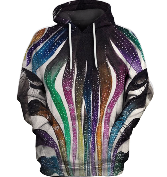3D All Over Print Colourful Zebra Shirt-Apparel-6teenth World-Hoodie-S-Vibe Cosy™
