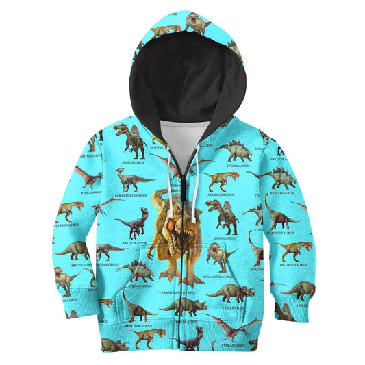 3D All Over Printed Blue Dinosaurs T-Rex Shirts - Amaze Style™-Apparel