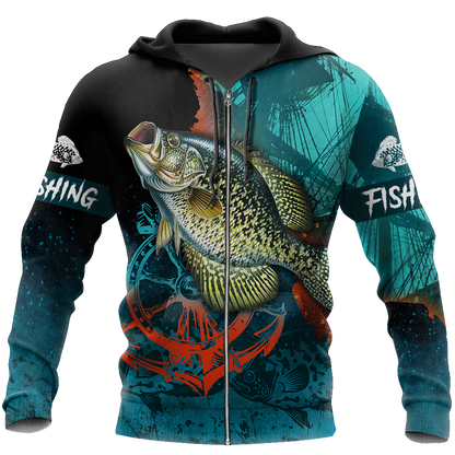 Crappie on the helm 3D all over printing shirts for men and women TR110100 - Amaze Style™-Apparel