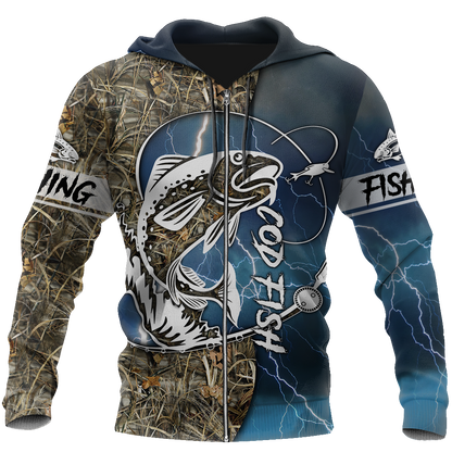 Cod fishing Sport Camo Tattoos 3d all over shirt for men and women TR120302 - Amaze Style™-Apparel