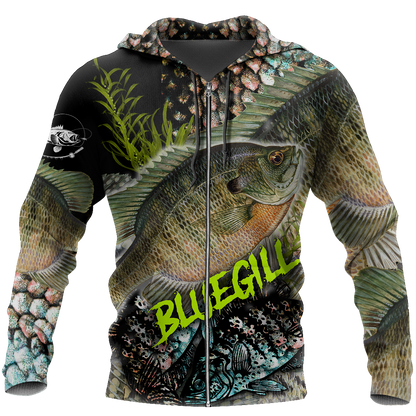 Bluegill Fishing on skin 3D all over shirts for men and women TR060101 - Amaze Style™-Apparel