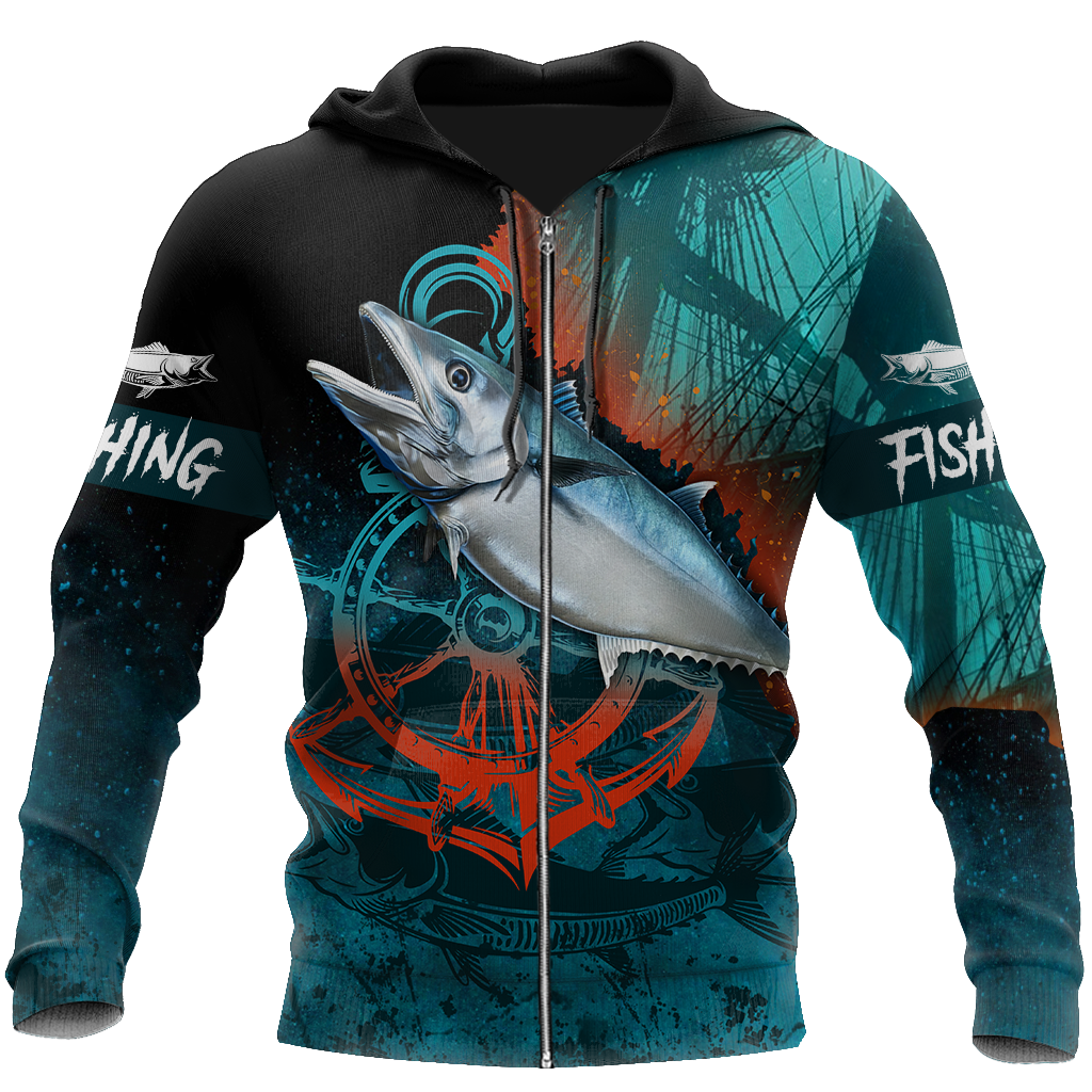 Ocean Fishing on the helm 3D all over shirts for men and women TR020301 - Amaze Style™-Apparel